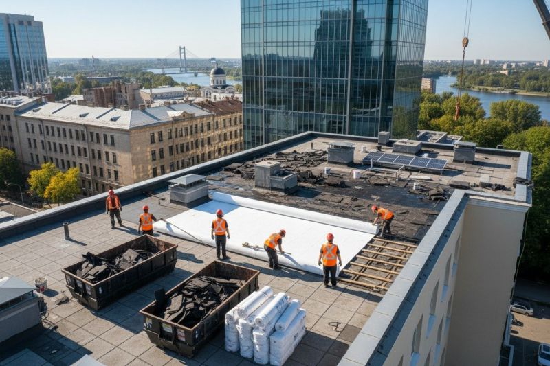 How Flat Roof Replacement Improves Drainage And Waterproofing